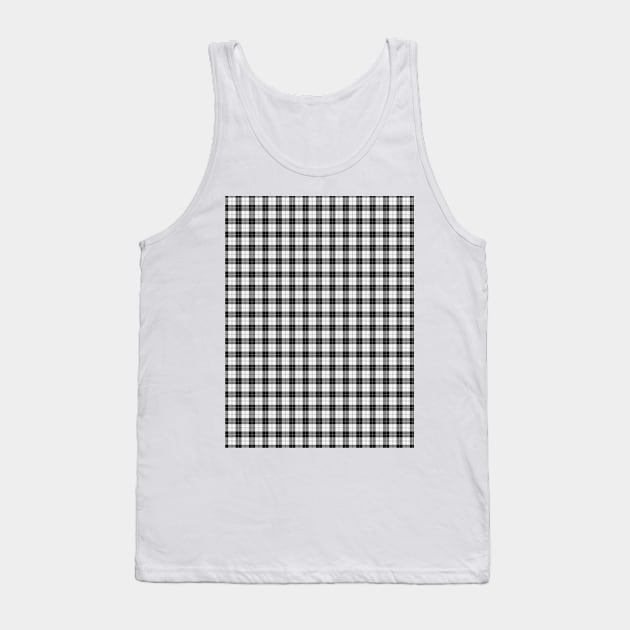 Rich Tartan - Light Gray and White Tank Top by tiokvadrat